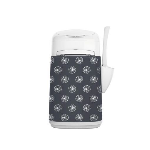 LitterLocker Fashion Stoff-Bezug Flowers grey