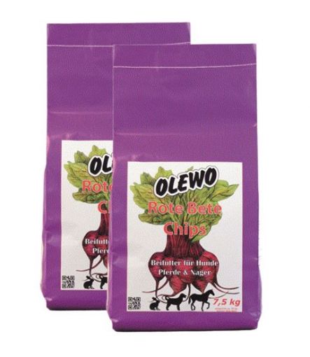 OLEWO Rote Bete-Chips 2 x 7,5 kg Doppelpack