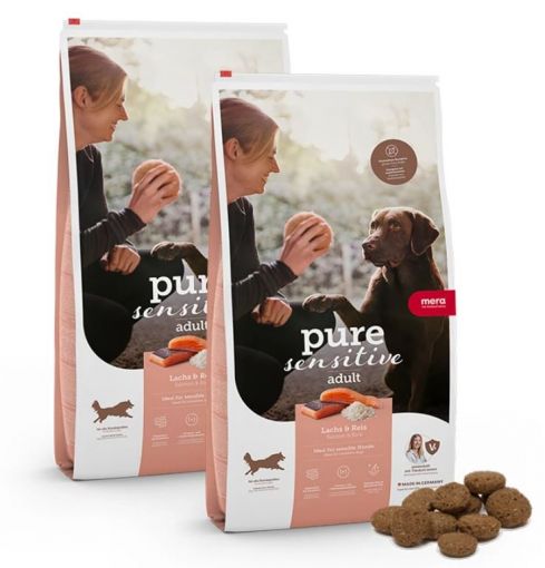 Mera Dog Pure Sensitive Lachs & Reis 2 x 12,5 kg Doppelpack