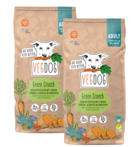 VEGDOG GREEN CRUNCH 2 x 10kg Sparpack