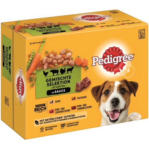 Pedigree PB Adult Gemischte Selektion im Multipack 12x100g (Menge: 4 je Bestelleinheit)