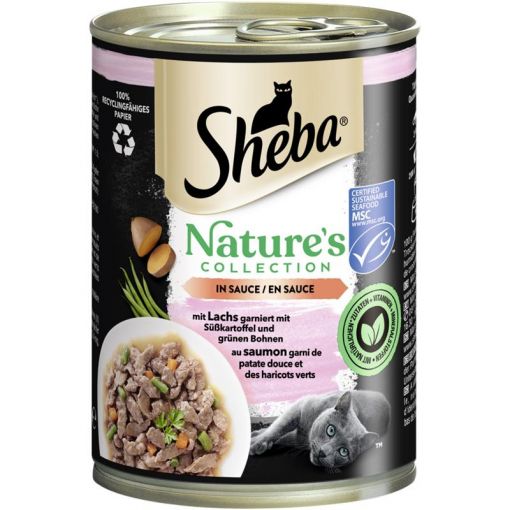 Sheba Dose Natures Collection mit Lachs MSC in Sauce 400g (Menge: 12 je Bestelleinheit)