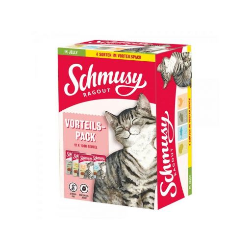 Schmusy Ragout in Jelly Vorteilspack 12x100g (Menge: 4 je Bestelleinheit)