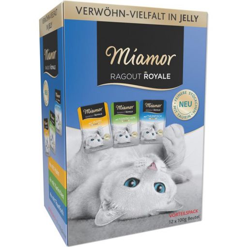 Miamor FB Ragout Royale Multibox in Jelly 12 x 100 g (Menge: 4 je Bestelleinheit)