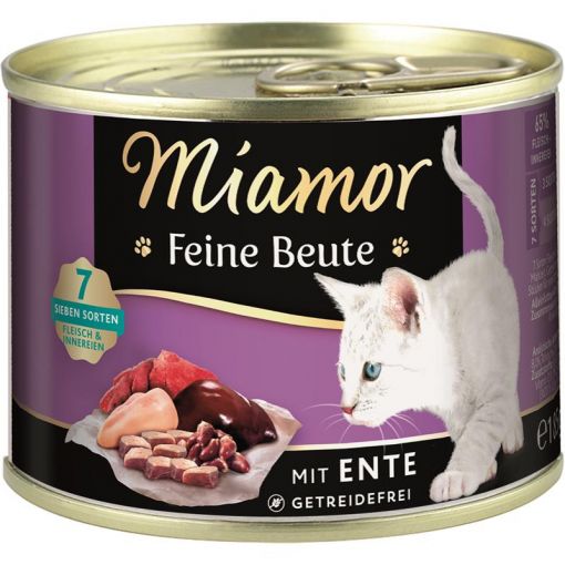 Miamor Dose Feine Beute Ente 185 g (Menge: 12 je Bestelleinheit)