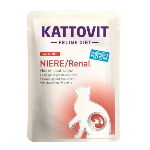 Kattovit PB Feline Diet Niere/Renal Rind 85g (Menge: 24 je Bestelleinheit)