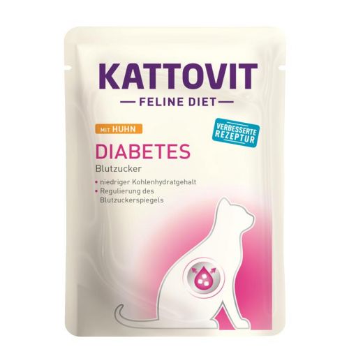 Kattovit PB Feline Diet Diabetes Huhn 85g (Menge: 24 je Bestelleinheit)