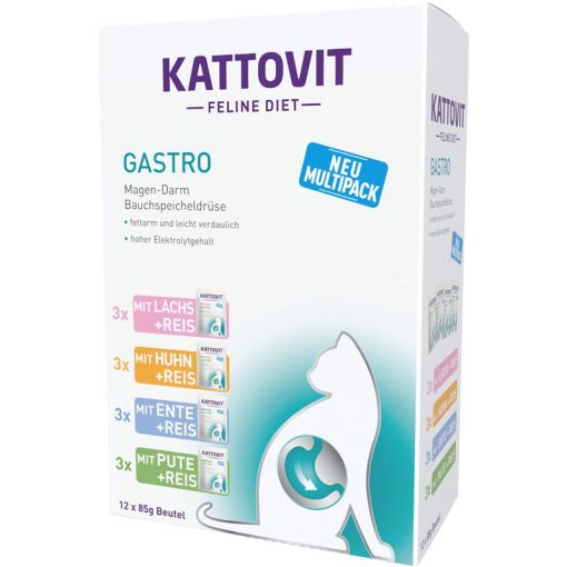 Kattovit PB Feline Diet Gastro Multipack 12x85g (Menge: 5 je Bestelleinheit)