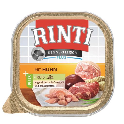 Rinti Schale Kennerfleisch Huhn & Reis 300g (Menge: 9 je Bestelleinheit)