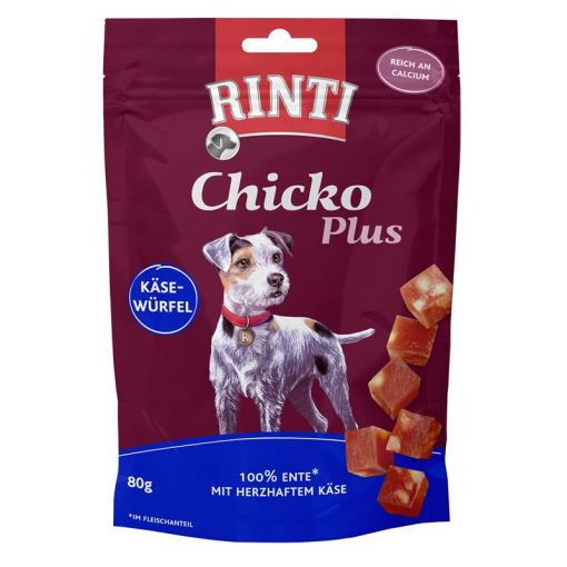 Rinti Chicko Käsewürfel Ente 80 g (Menge: 12 je Bestelleinheit)