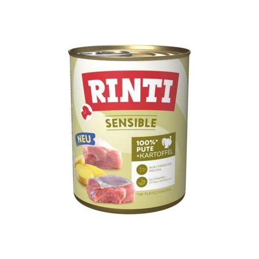 Rinti Dose Sensible Pute & Kartoffel 800g (Menge: 6 je Bestelleinheit)