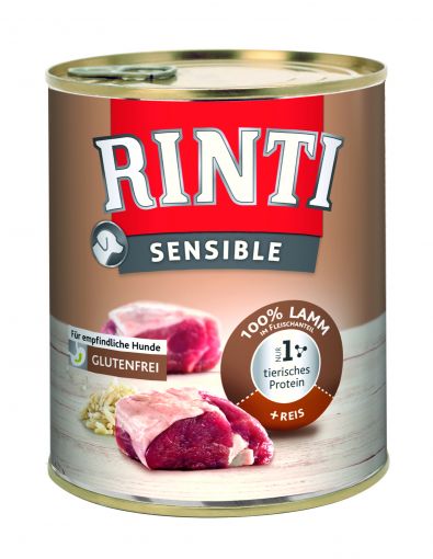 Rinti Dose Sensible Lamm & Reis 800 g (Menge: 6 je Bestelleinheit)