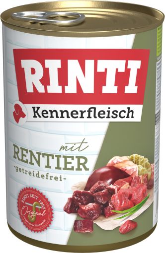 Rinti Dose Kennerfleisch Rentier 400 g (Menge: 12 je Bestelleinheit)