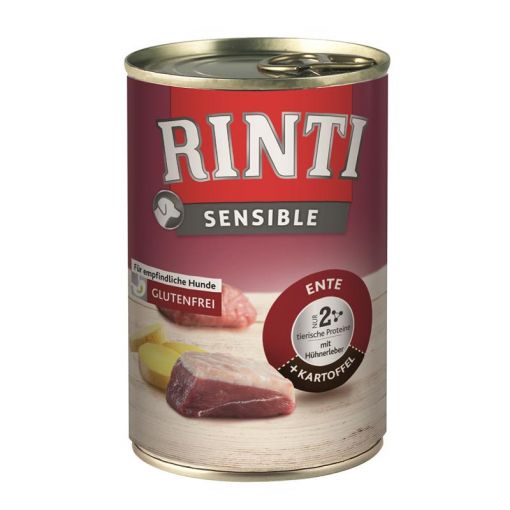 Rinti Dose Sensible Ente & Kartoffel mit Hühnerleber 400 g (Menge: 12 je Bestelleinheit)