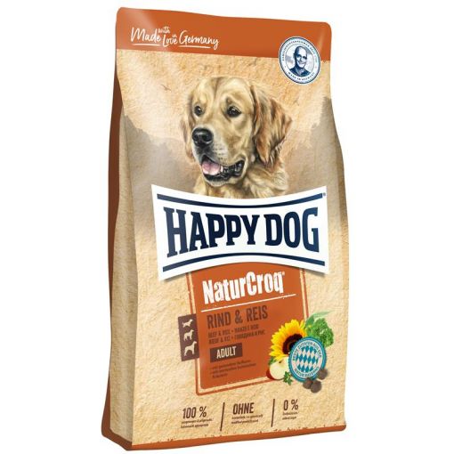 Happy Dog NaturCroq Rind & Reis 4 kg