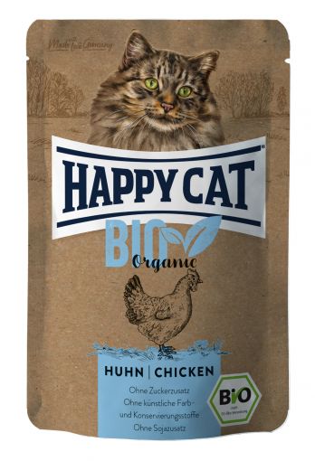 Happy Cat Bio Pouch Huhn 85g (Menge: 12 je Bestelleinheit)