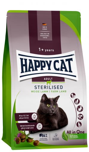 Happy Cat Sterilised Adult Weide Lamm 300g