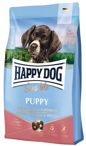 Happy Dog Sensible Puppy Huhn, Lachs & Kartoffel 10 kg