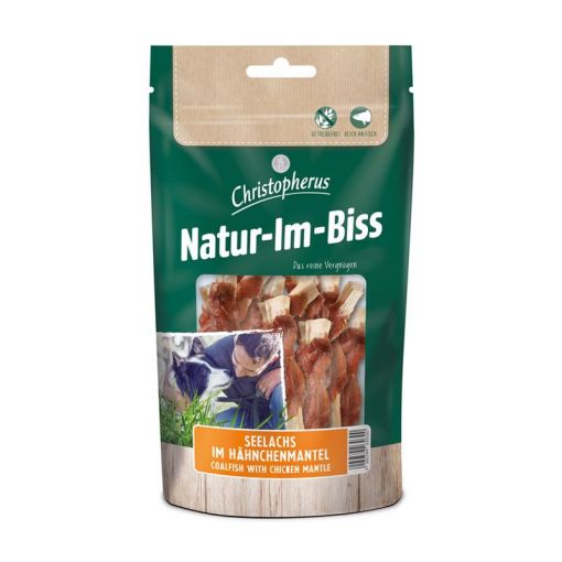 Christopherus Snack Natur-Im-Biss Seelachs im Hähnchenmantel 70g (Menge: 12 je Bestelleinheit)