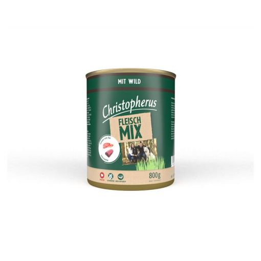 Christopherus Dose Fleischmix mit Wild 800g (Menge: 6 je Bestelleinheit)