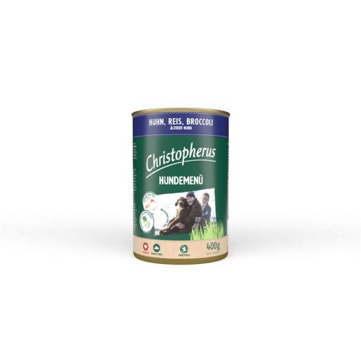 Christopherus Dose Menue Senior mit Huhn, Reis, Broccoli 400g (Menge: 6 je Bestelleinheit)