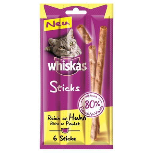 Whiskas Sticks Reich an Huhn 6St. (Menge: 14 je Bestelleinheit)