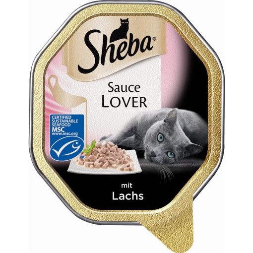 Sheba Schale Sauce Lover mit Lachs 85g (Menge: 22 je Bestelleinheit)