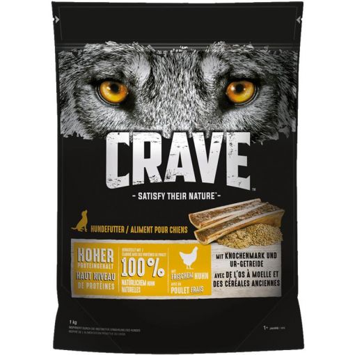 Crave Dog Trockenfutter Huhn & Knochenmark 1 kg