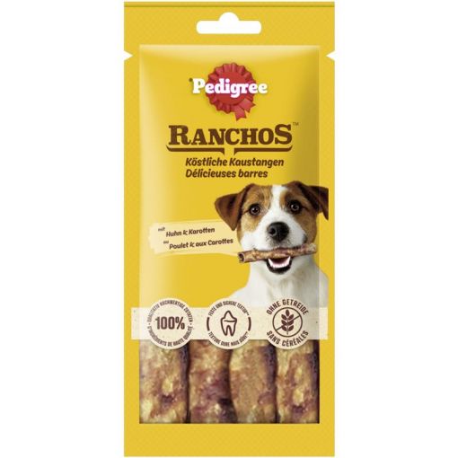 Pedigree Ranchos Köstliche Kaustangen mit Huhn & Karotten 40g (Menge: 12 je Bestelleinheit)