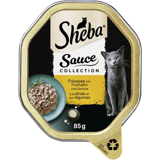 Sheba Schale Sauce Collection Frikassee Truthahn & Gemüse 85g (Menge: 22 je Bestelleinheit)