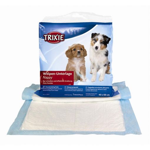 Trixie Welpen-Unterlage Nappy-Stubenrein, 60 × 90 cm, 8 St.