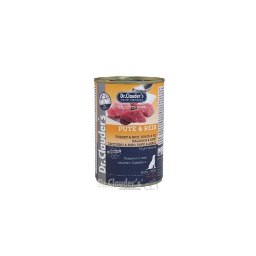 Dr. Clauders Dog Dose Selected Meat Pute & Reis 400g (Menge: 6 je Bestelleinheit)