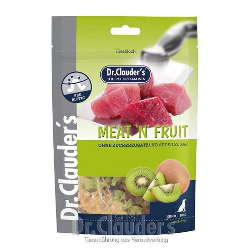 Dr. Clauders Dog Snack Meat & Fruit Kiwi & Hühnchen Snack 80g (Menge: 10 je Bestelleinheit)