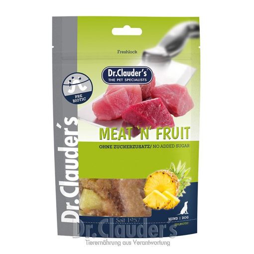 Dr. Clauders Dog Snack Meat & Fruit Ananas & Hühnchen Snack 80g (Menge: 10 je Bestelleinheit)