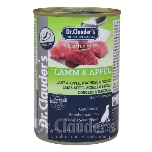 Dr. Clauders Dog Dose Selected Meat Lamm & Apfel 400g (Menge: 6 je Bestelleinheit)