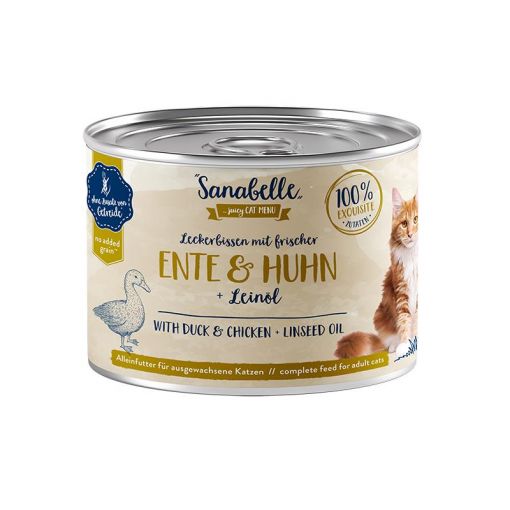 Sanabelle Nassfutter mit Ente & Huhn 195 g (Menge: 6 je Bestelleinheit)