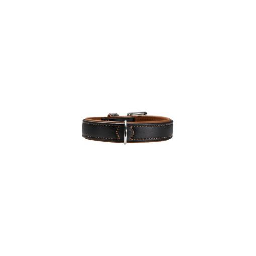 Hunter Halsband Canadian 60 schwarz/cognac 46-52 cm / 35 mm