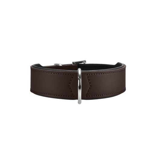 Hunter Halsband Basic 55 braun/schwarz 41 - 49cm/39mm