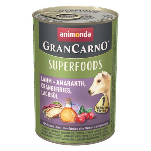 Animonda GranCarno Adult Superfood Lamm & Amaranth 400g (Menge: 6 je Bestelleinheit)