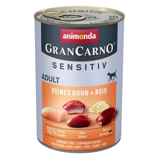 Animonda GranCarno Adult Sensitive Reines Huhn & Reis 400g (Menge: 6 je Bestelleinheit)