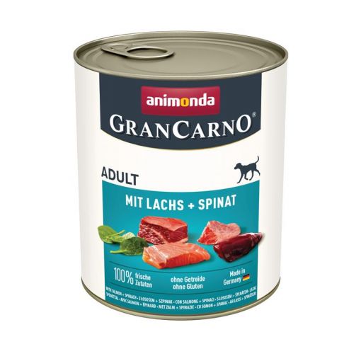 Animonda GranCarno Adult mit Lachs & Spinat 800g (Menge: 6 je Bestelleinheit)