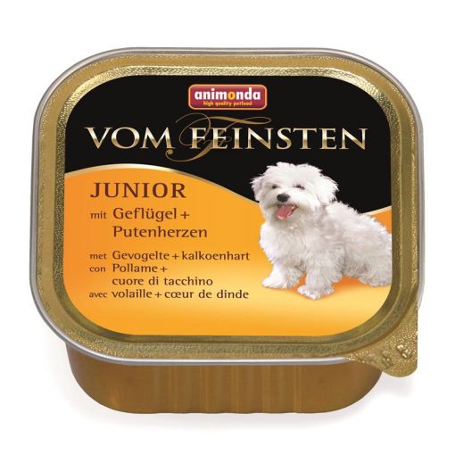 Animonda vom Feinsten Junior Geflügel & Putenherzen 150g (Menge: 22 je Bestelleinheit)