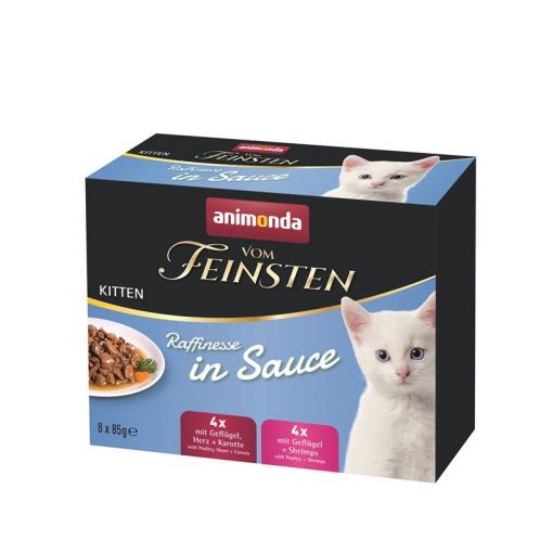 Animonda vom Feinsten Raffinesse in Sauce Kitten 8 x 85g Mixpack (Menge: 6 je Bestelleinheit)