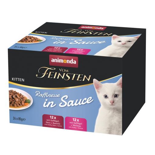 Animonda vom Feinsten Raffinesse in Sauce Kitten 24 x 85g Mixpack (Menge: 4 je Bestelleinheit)