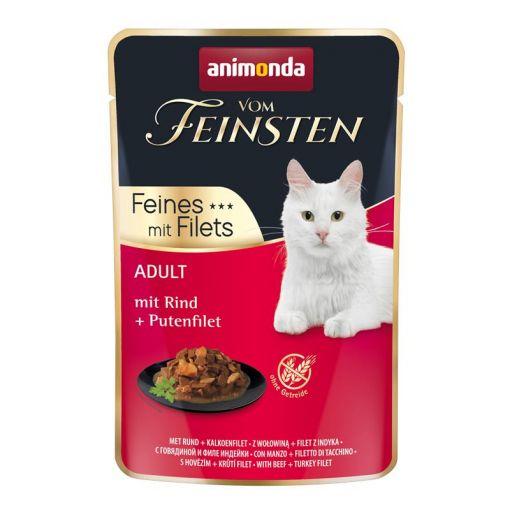 Animonda vom Feinsten Adult Rind & Putenfilet 85g (Menge: 18 je Bestelleinheit)