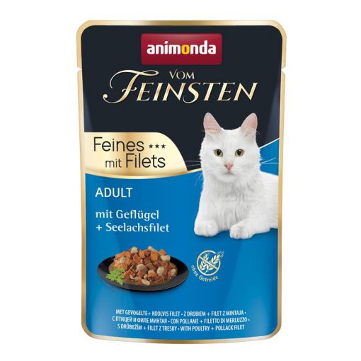 Animonda vom Feinsten Adult Geflügel & Seelachsfilet 85g (Menge: 18 je Bestelleinheit)