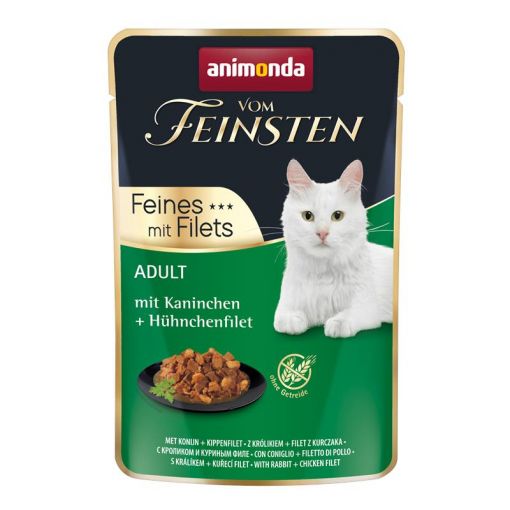 Animonda vom Feinsten Adult Kaninchen & Hühnchenfilet 85g (Menge: 18 je Bestelleinheit)