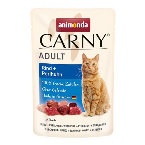 Animonda Carny Adult Rind & Perlhuhn 85g (Menge: 12 je Bestelleinheit)