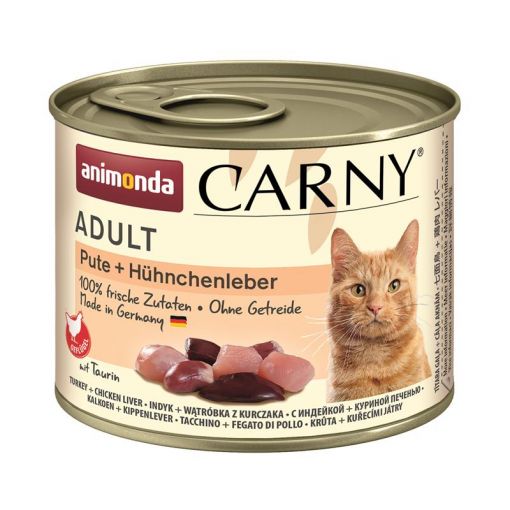 Animonda Carny Adult Pute & Hühnchenleber 200g (Menge: 6 je Bestelleinheit)