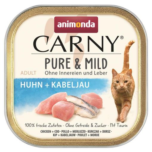 Animonda Carny Pure & Mild Adult Huhn & Kabeljau 100g (Menge: 32 je Bestelleinheit)